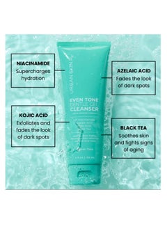 Urban Skin Rx Urban Skin Rx, Even Tone Gentle Gel Cleanser | Improves the Look of Uneven Tone, Removes Makeup & Deep Cleans, Foaming Daily Cleanser with Kojic Acid, Azelaic Acid, Niacinamide, & Black Tea | 4 Fl Oz  - Image 2