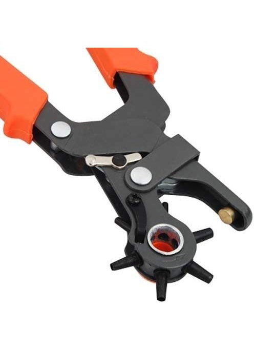 VUNEXO VUNEXO Metal Revolving Leather Belt Eyelet Hole Punch Puncher Plier Craft Tool 6 Sizes  - Image 2