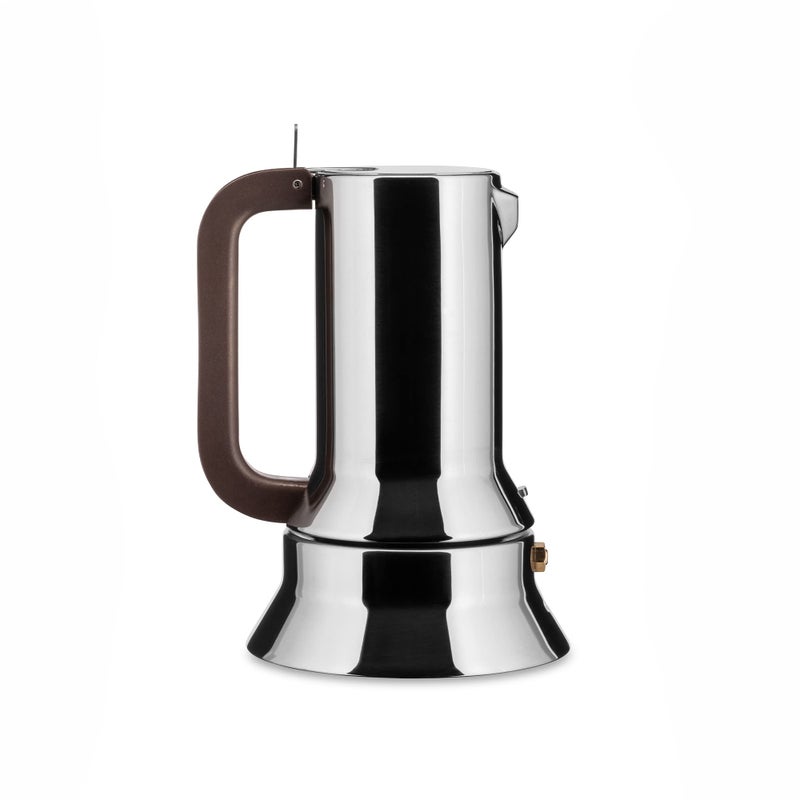 Alessi Espresso Coffee Maker Stovetop Moka Pot 3 Cup Silver