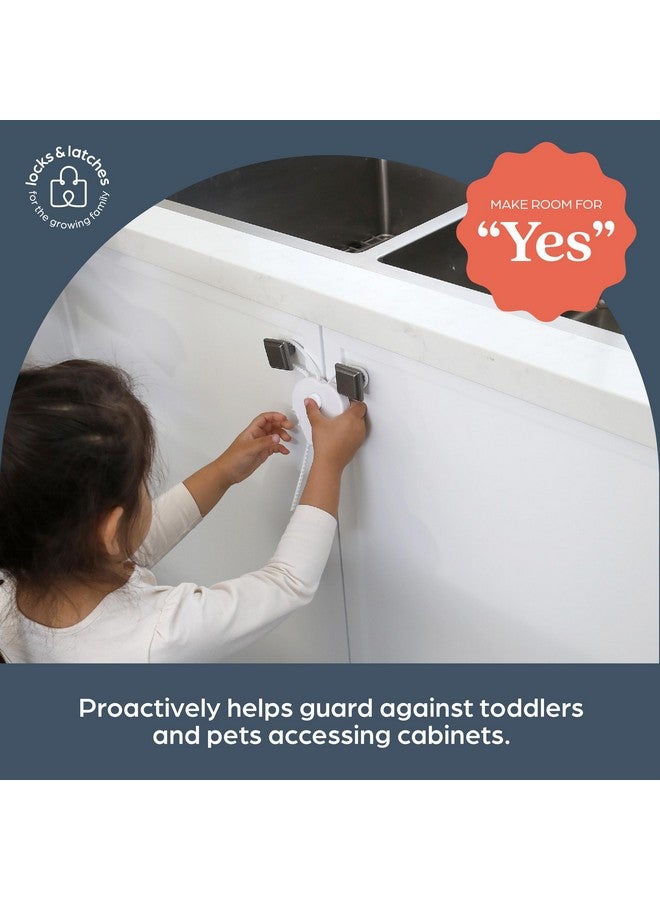 دريم بيبي أقفال خزائن دريم بيبي المقاومة للأطفال - أقفال مرنة لخزائن أمان الأطفال - ملائمة قابلة للتعديل مع خاصية تحرير متعددة الوظائف - Image 1