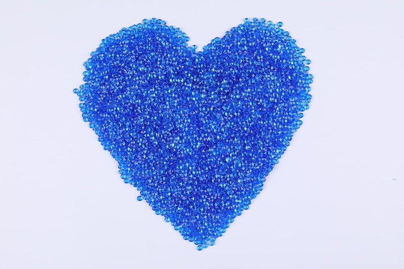 Gintoaria 10000 pcs/Pack Wedding Table Scatter Confetti Crystals Acrylic Diamonds Vase Fillers 4.5 mm Rhinestones for Wedding, Bridal Shower, Vase Beads Decorations (Medium Blue) - Image 2