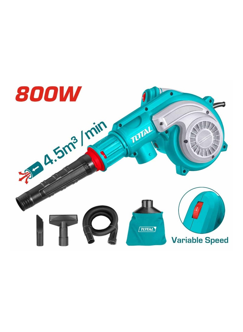 TOTAL Aspirator Blower 800W High Power Blower & Vacuum With Variable Speed And Dust Collection - Image 1