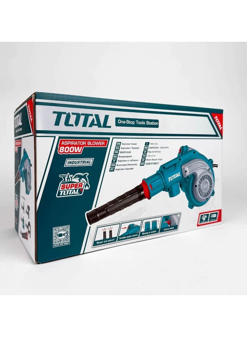 TOTAL Aspirator Blower 800W High Power Blower & Vacuum With Variable Speed And Dust Collection - Image 4