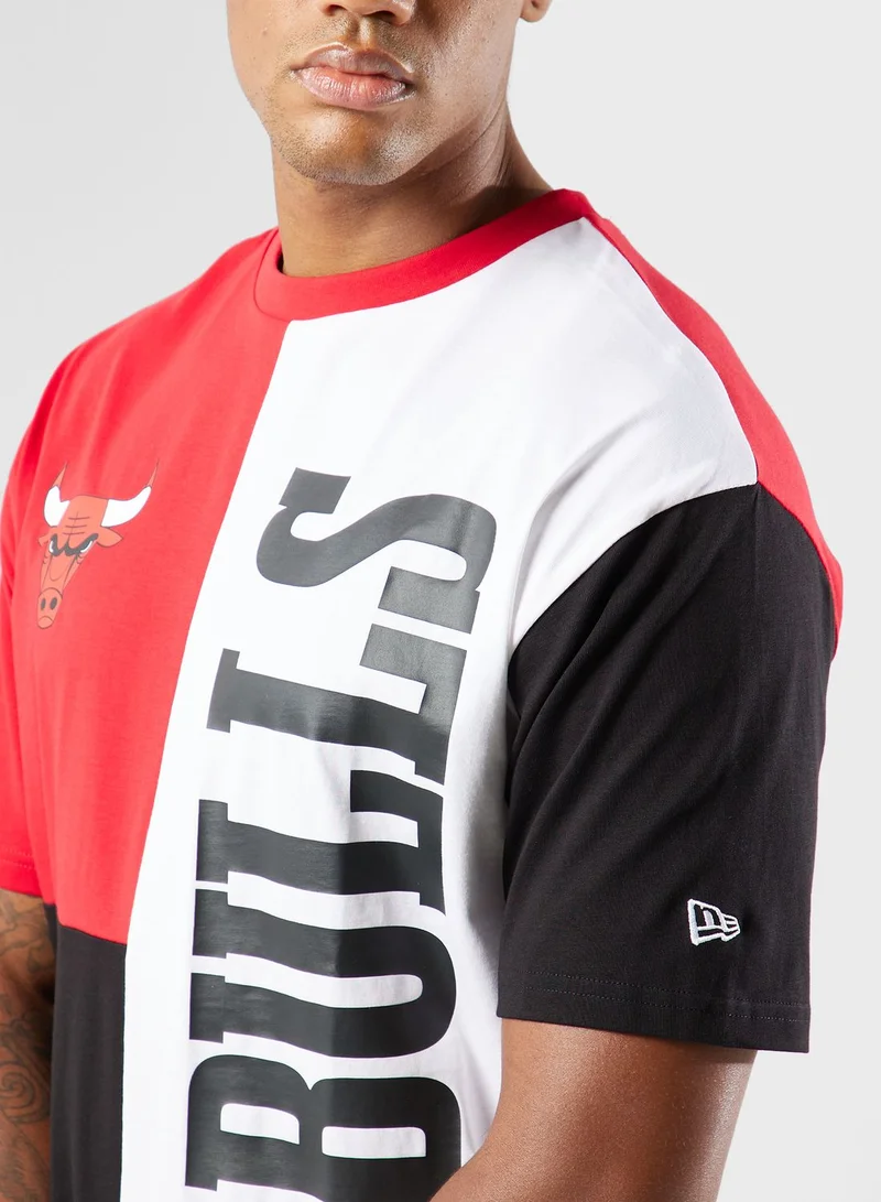 NEW ERA Chicago Bulls  Cut And Sew T-Shirt