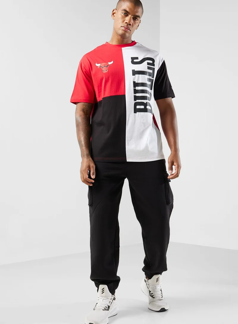 NEW ERA Chicago Bulls  Cut And Sew T-Shirt