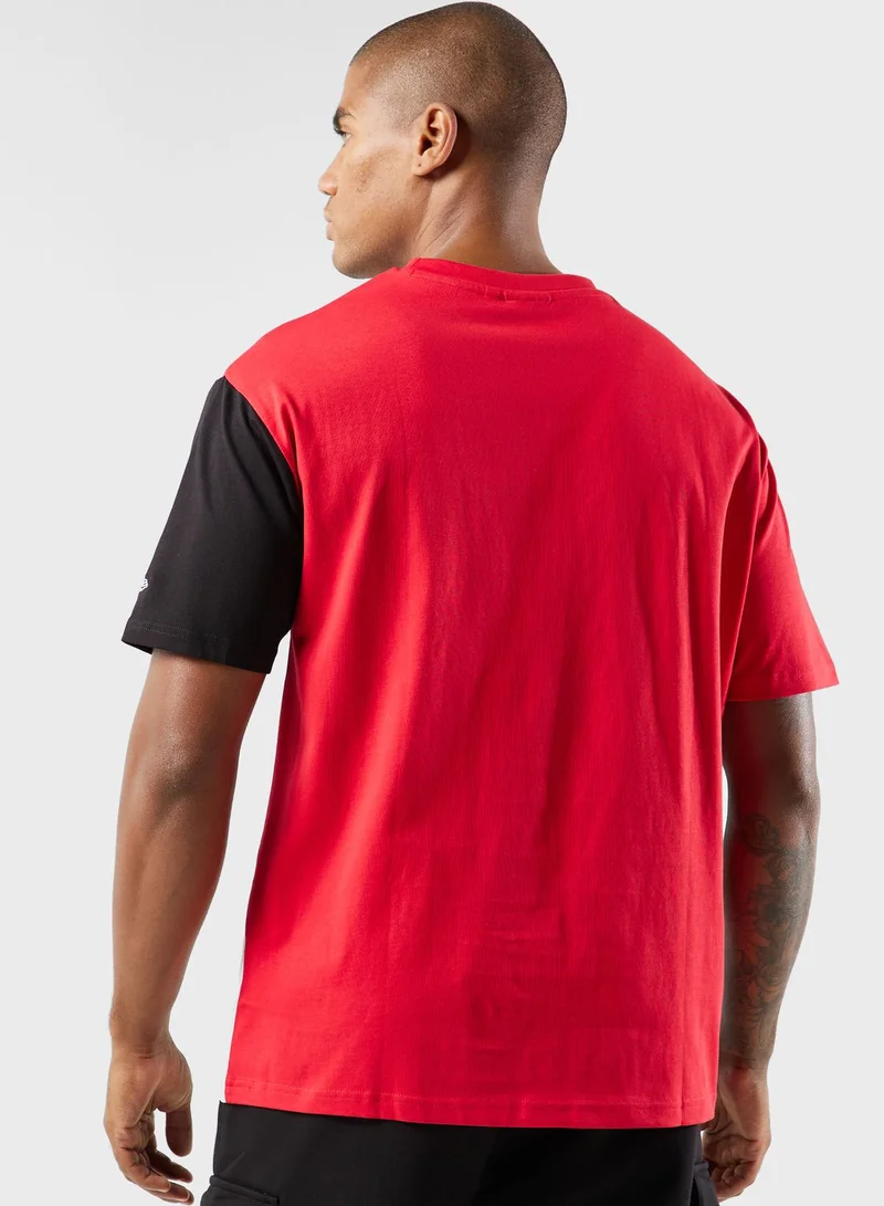 NEW ERA Chicago Bulls  Cut And Sew T-Shirt