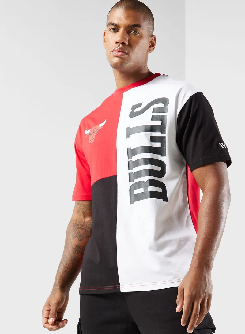 NEW ERA Chicago Bulls  Cut And Sew T-Shirt