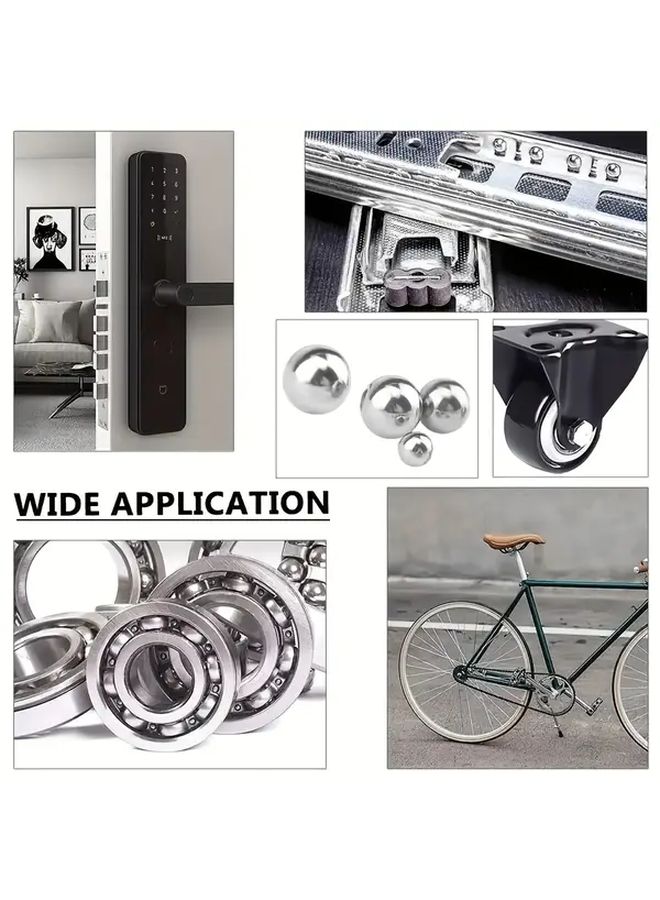 100 كرة فولاذية دقيقة 8 مم 0.31 بوصة مصقولة للمحامل والمكونات الميكانيكية الهندسية ومشاريع DIY - Image 4