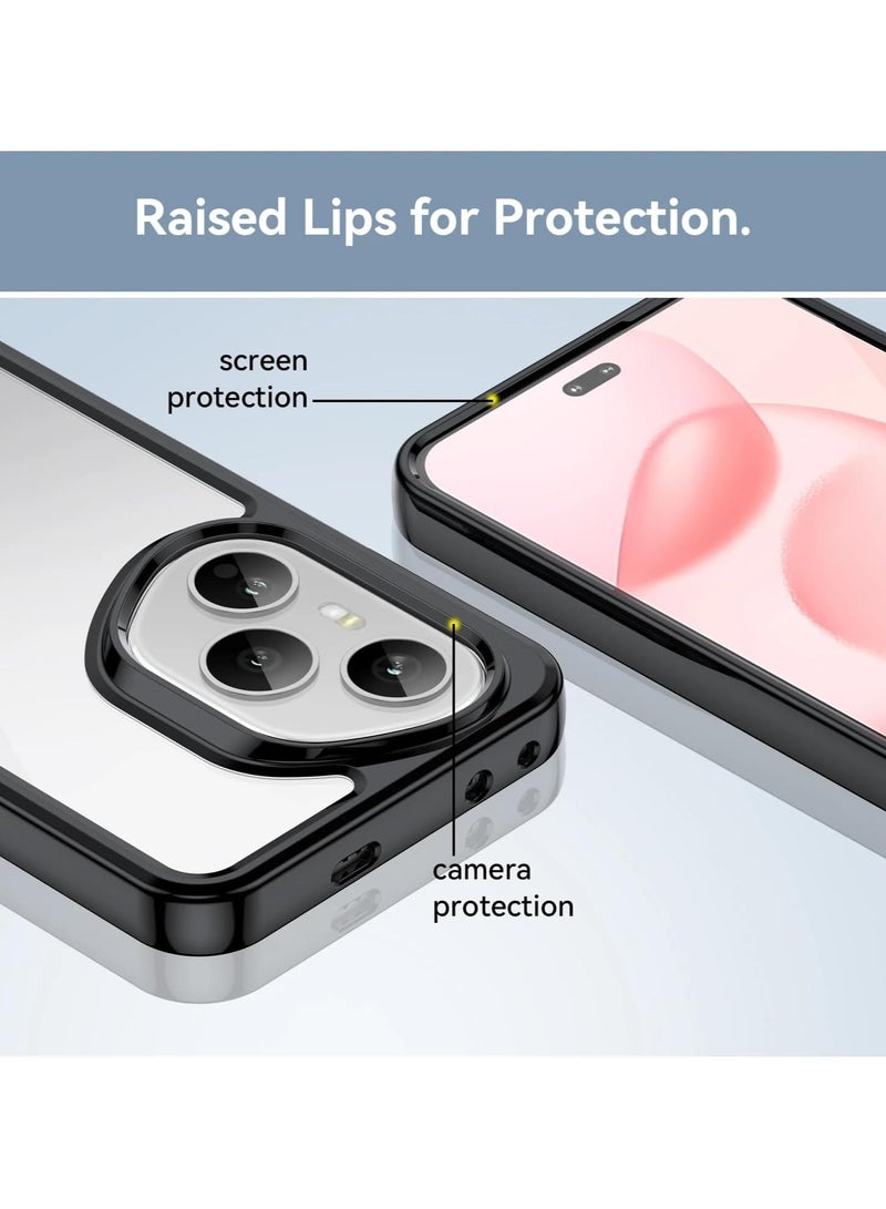 عام حافظة شفافة متوافقة مع هونور 400 برو 5 جرام ملون صلب أكريليك شفاف الغطاء الخلفي لينة تي بي يو حافة سميكة المضادة للسقوط صدمات الغطاء الواقي - Image 3