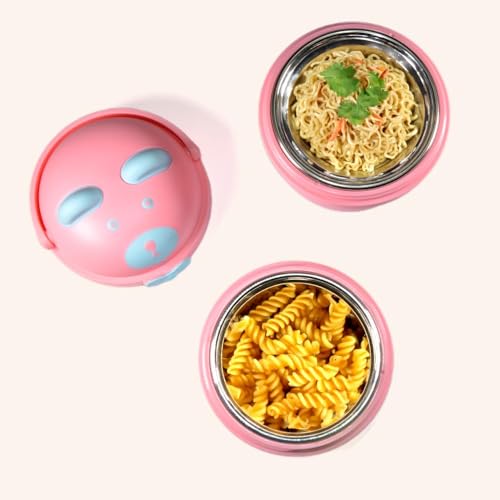ONE AND ONLY Lunch Box for Boys and Girls Bowls Baby Bowl Kids Bowl Baby Utensils BPA-Free Airtight Container Stainless Steel Toddler Snack Box Gift Baby Feeding Bowl Set - Image 4