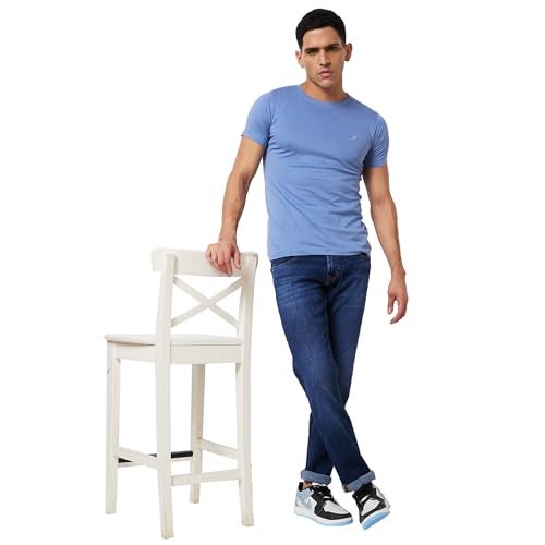 Spykar Men's Ricardo Straight Fit Mid-Rise Casual Jeans Dark Blue - Image 5