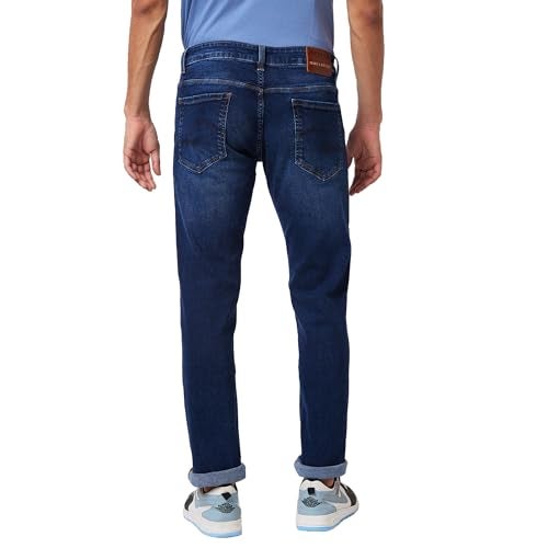 Spykar Men's Ricardo Straight Fit Mid-Rise Casual Jeans Dark Blue - Image 2