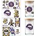 PureGlow Co 4 Sheet Cup Wraps American Football UV Dtf Cup Wraps for 16 Oz Glass Cups Tumblers Waterproof Rub on Transfers Stickers for Wood Furniture Car DIY Crafts Decor Wrap Decals 16 - Image 2