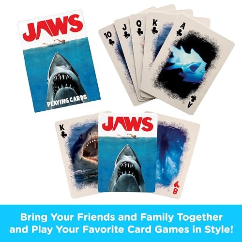 Aquarius Jaws Playing Cards Jaws Themed Deck of Cards for Your Favorite Card Games Officially Licensed Jaws Merchandise Collectibles 25 x 35 - Image 5