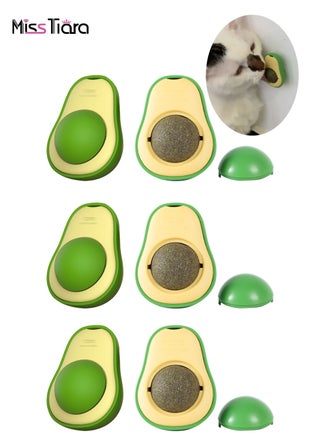 6 Piece Avocado Shaped Rotating Catnip Ball Cat Licking Fun Ball - pzsku/Z38BA6CF9B6007F2D42AFZ/45/_/1689663202/efea40a3-4701-41c9-8738-e41a494df3ab