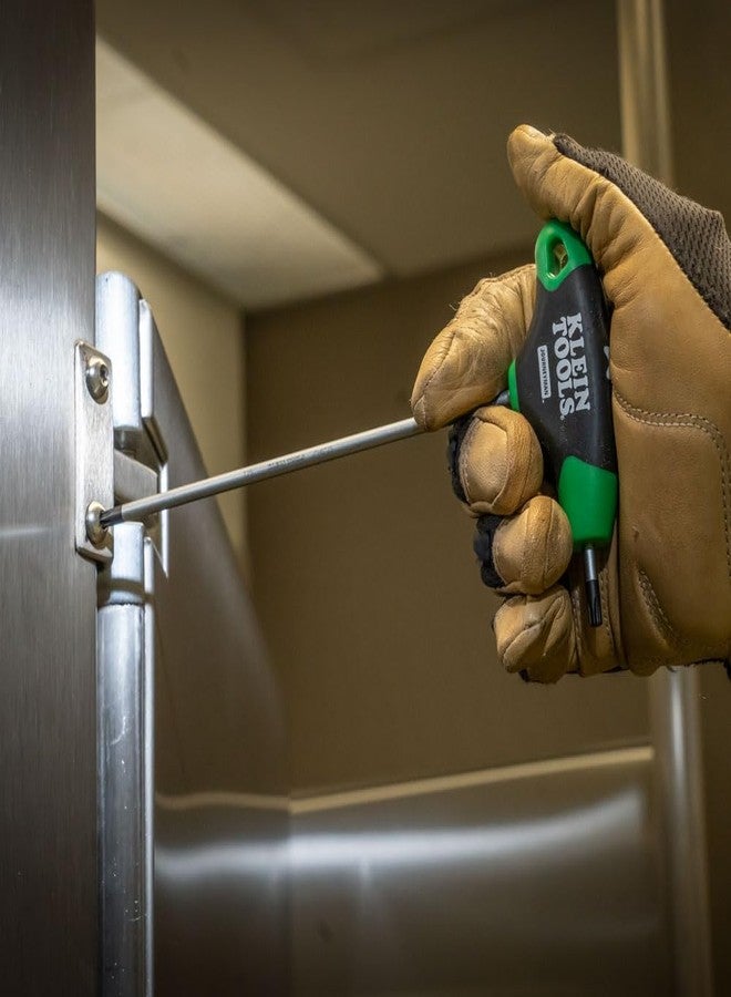 كلاين تولز طقم مفاتيح سداسية من Klein Tools JTH67T، طقم مفاتيح ألين سداسية بمقبض على شكل حرف T من TORX مع شفرات بطول 6 بوصات، مع حامل، 7 قطع - Image 3