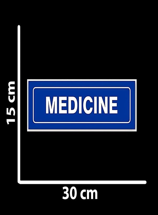 SHIVOID ملصق SHIVOID® MEDICINE للأرضيات، المكاتب، المصانع، الأماكن العامة، العيادات، المنازل، المستشفيات، مقاوم للخدش (30 × 15 سم) - Image 3