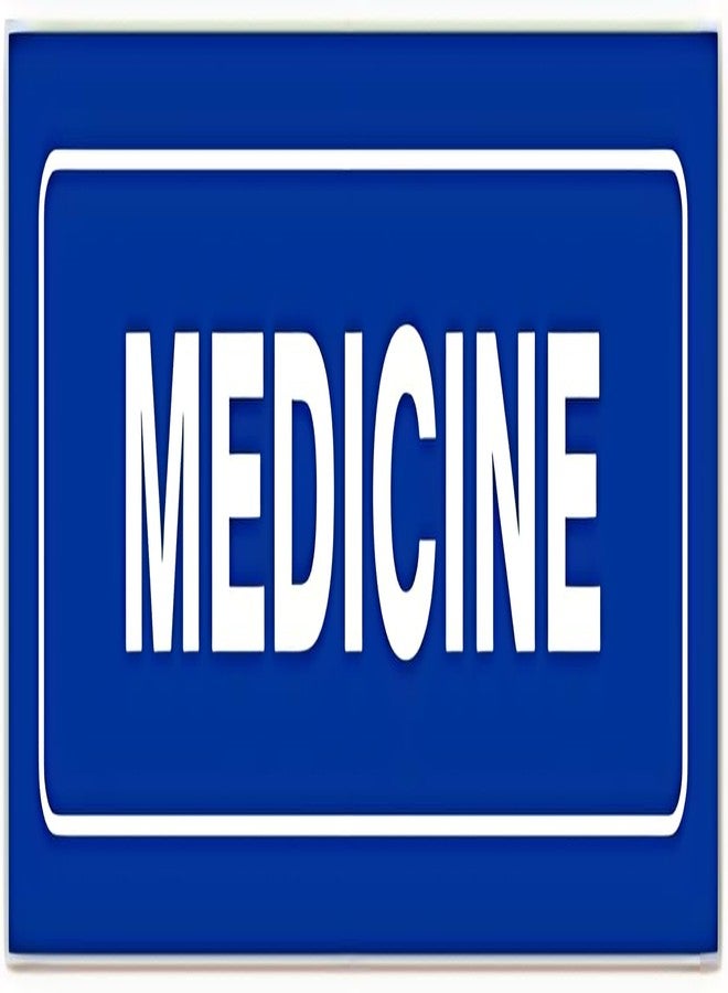 SHIVOID ملصق SHIVOID® MEDICINE للأرضيات، المكاتب، المصانع، الأماكن العامة، العيادات، المنازل، المستشفيات، مقاوم للخدش (30 × 15 سم) - Image 1
