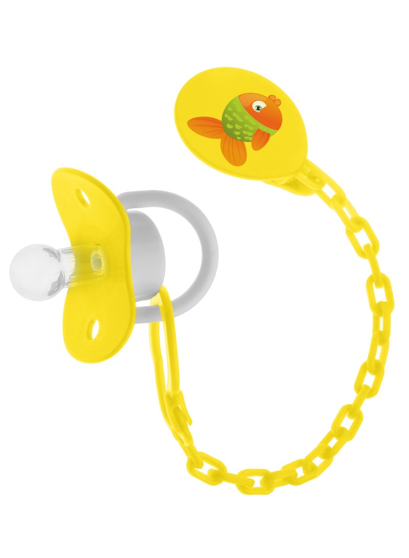 بابلز سكاته عادية بسلسلة اشكال مختلفة-اصفر من 6شهور فأكثر - Image 1