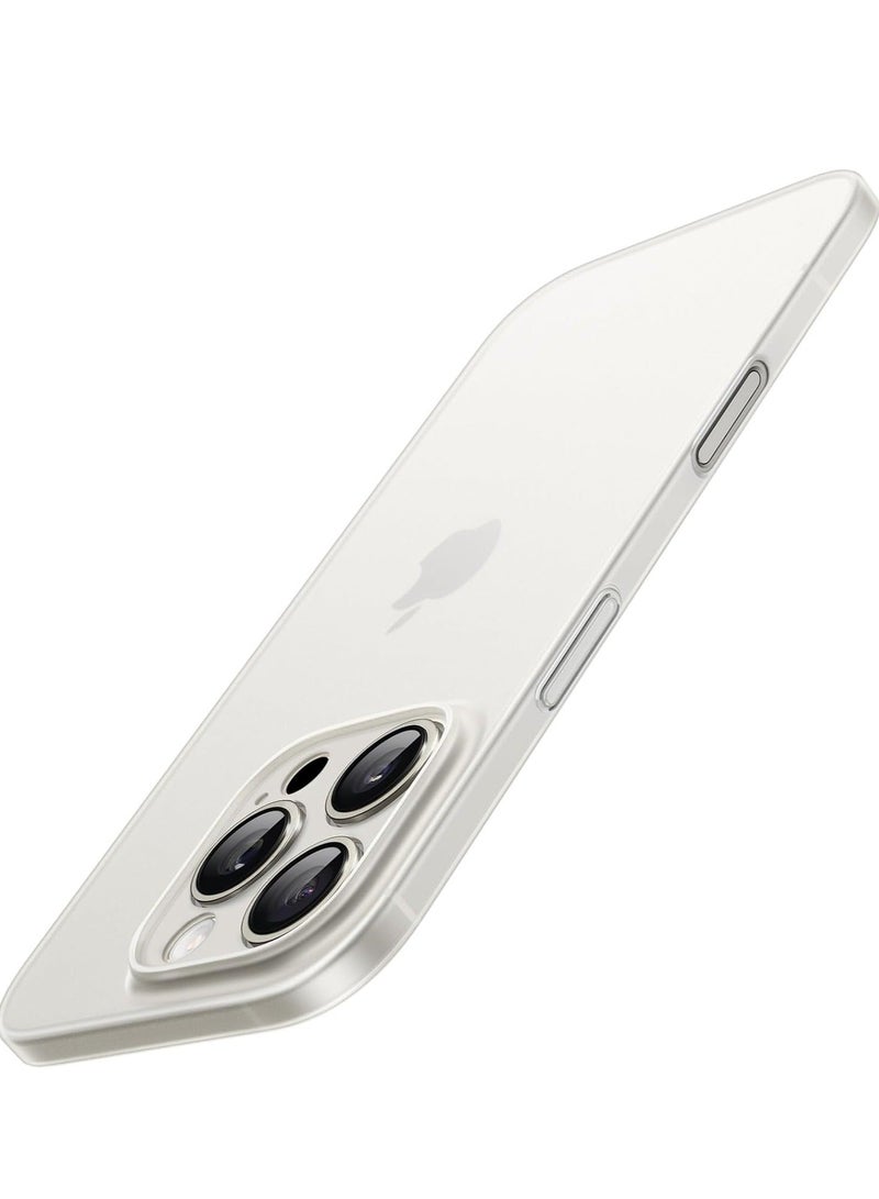 MUNTAQI Ultra-Slim 0.35mm iPhone 16 Pro Max Case (6.9 Inch) – Lightweight Matte Finish, Full Camera Lens Protection, Minimalist Hard Cover (Natural Titanium) - Image 1