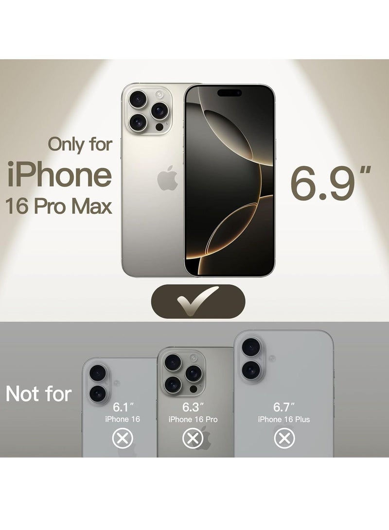 MUNTAQI Ultra-Slim 0.35mm iPhone 16 Pro Max Case (6.9 Inch) – Lightweight Matte Finish, Full Camera Lens Protection, Minimalist Hard Cover (Natural Titanium) - Image 2