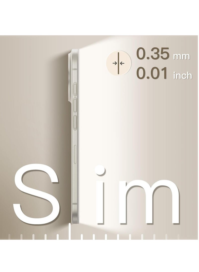 MUNTAQI Ultra-Slim 0.35mm iPhone 16 Pro Max Case (6.9 Inch) – Lightweight Matte Finish, Full Camera Lens Protection, Minimalist Hard Cover (Natural Titanium) - Image 3