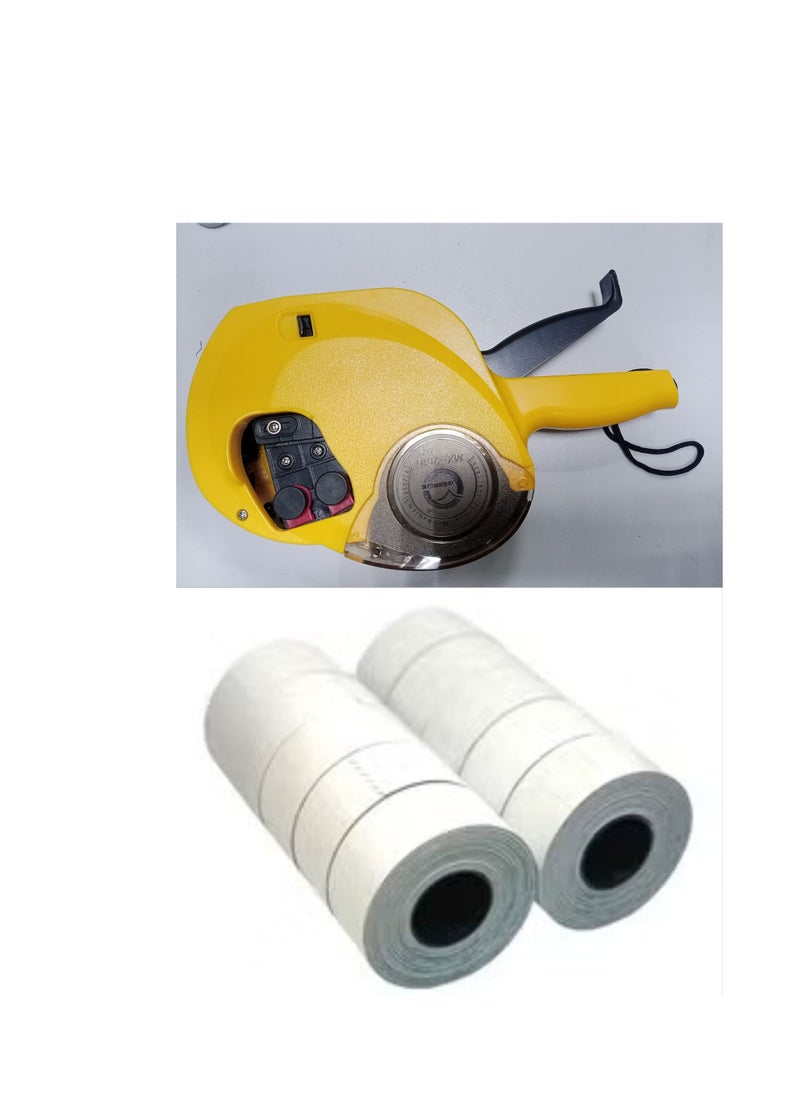 Generic - Price and Date Label Machine 2 Line Printing Double Line Price And Date Machine With 10 Date Rolls - Image 1