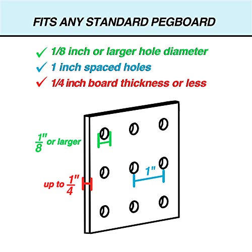 Right Arrange Pegboard Bins - 12 Pack Black - Hooks to Any Peg Board - Organize Hardware, Accessories, Attachments, Workbench, Garage Storage, Craft Room, Tool Shed, Hobby Supplies, Small Parts - Image 5