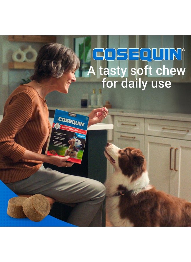 Nutramax Laboratories Cosequin Senior Joint Health Supplement for Senior Dogs - With Glucosamine, Chondroitin, Omega-3 for Skin and Coat Health and Beta Glucans for Immune Support, 60 Soft Chews  - Image 4