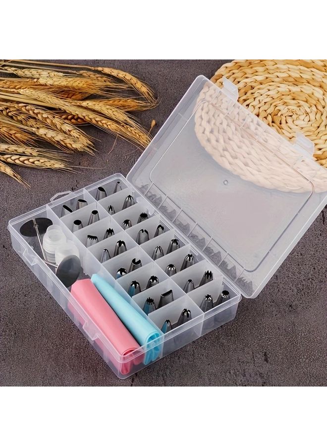 38pcs Cake Decorating Tool Kit with 32 Tips and Pastry Bags - Image 2