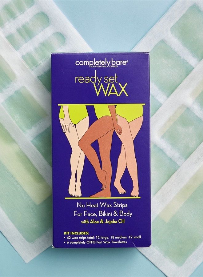 completely bare ready set WAX Kit for Face, Bikini & Body - Easy-to-Use with Aloe & Jojoba Oil - Image 5