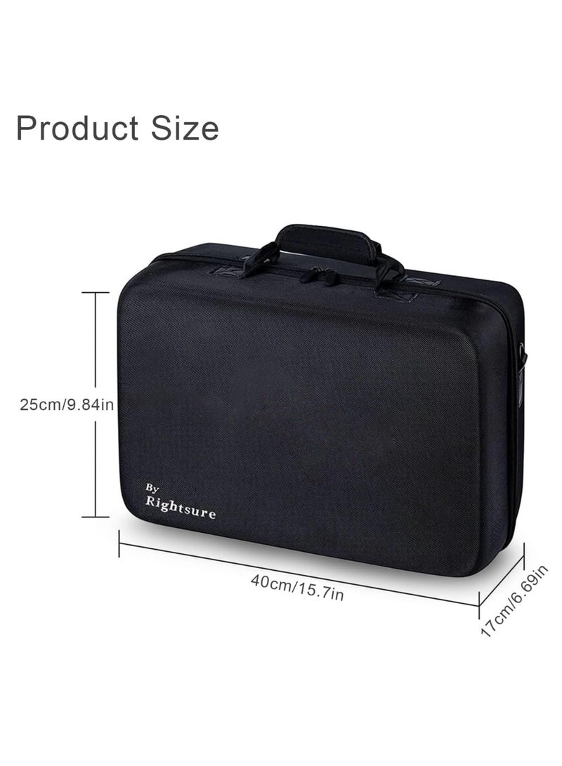 Rightsure Carrying Case for PS5 Slim, Gaming Storage Bag for PS5 Slim, EVA Travel Bag Handbag Compatible Compatible with PS5 Slim Controllers/Disk Digital Edition/Cords and Other Accessories - Image 2