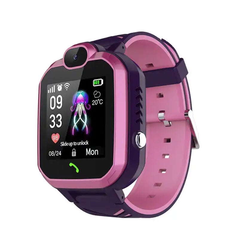 Kids Smart Phone Watch 2G Network Smart Watch for Kids LBS Location Child Tracker Watch Children's Smartwatch with Camera Alarm Clock SOS Voice Chat IP67 Waterproof Girls Boys Toys Gifts - Image 4