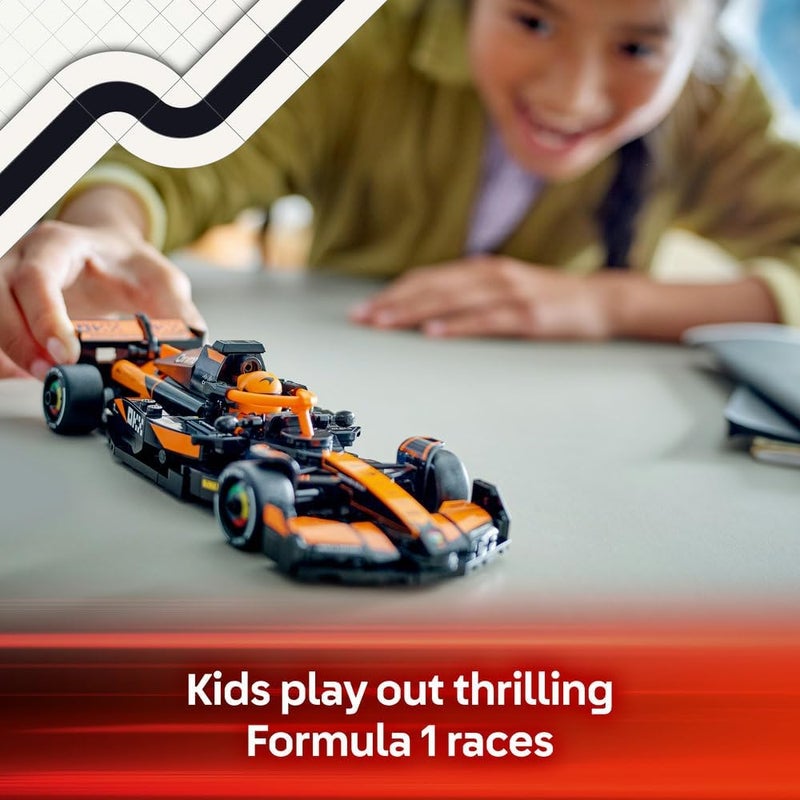 LEGO Speed Champions McLaren F1 Team MCL38 Race Car Toy with a Collectible Formula 1 Driver Minifigure - Model Kits for 10+ Year Old Boys & Girls or Adult Motorsport Fans 77251 - Image 3