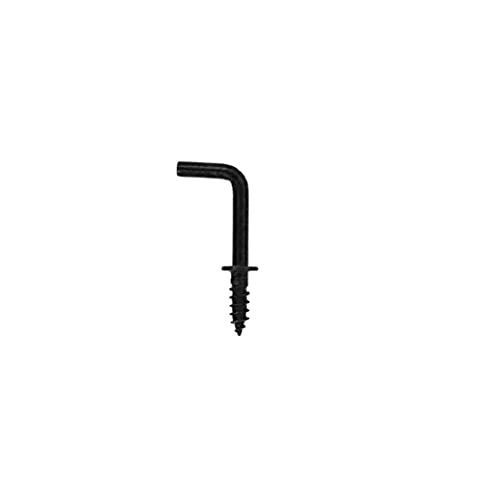 IDEALSV 100 Pcs 1/2" Black Small L Shaped Right Angle Square Bend Jewelry Hooks - Image 5
