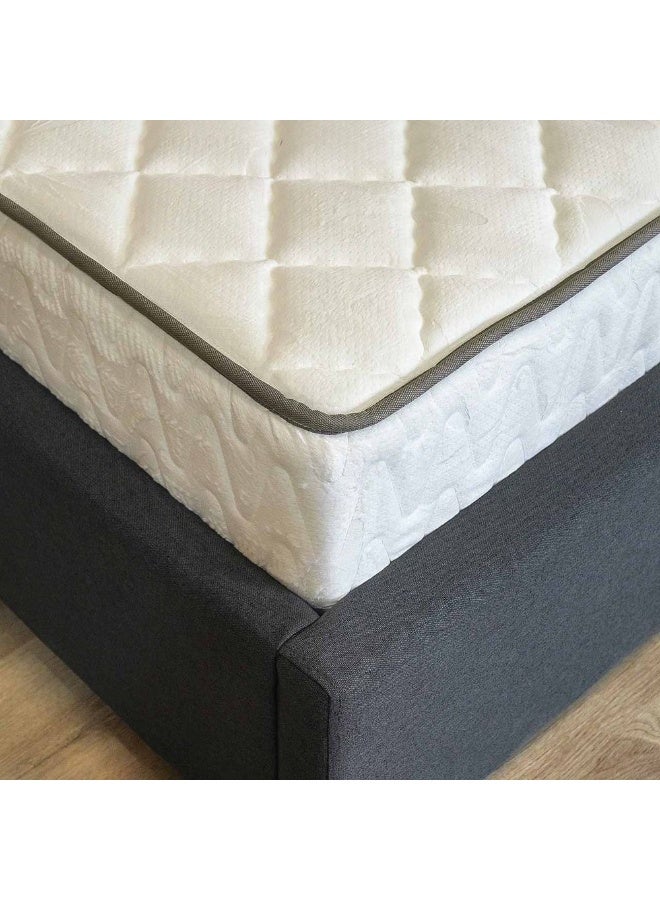 DANUBE HOME Natura Latex Medicated Foam Mattress Firm Feel Single Bed Mattress Ortho Medical Spine Balance For Pressure Relief L190xW90 cm Thickness 22 cm - Image 1