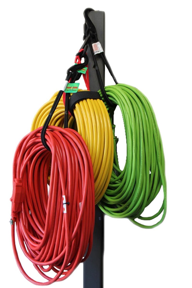 Hook Hang Bungee Cords Storage Organization Cords Hang Hoses Cords Ladders Bikes Tools More an Incredible Organizer 3 PK Black