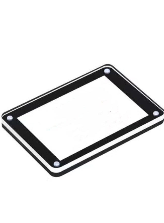 Eckek 5 Pack Acrylic Label Holder Price Tag Displays Sign Holder with 3M Tape Adhesive Wall Mount Sign Stand - Image 2