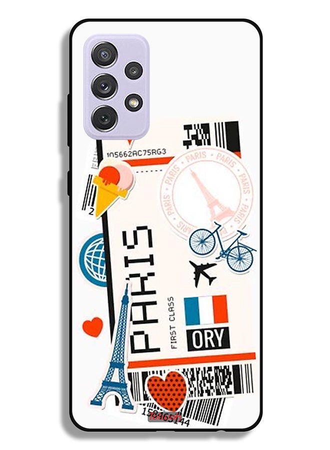 Tolwak Samsung Galaxy A72 5G Protective Case Cover Paris Sticker - Image 1