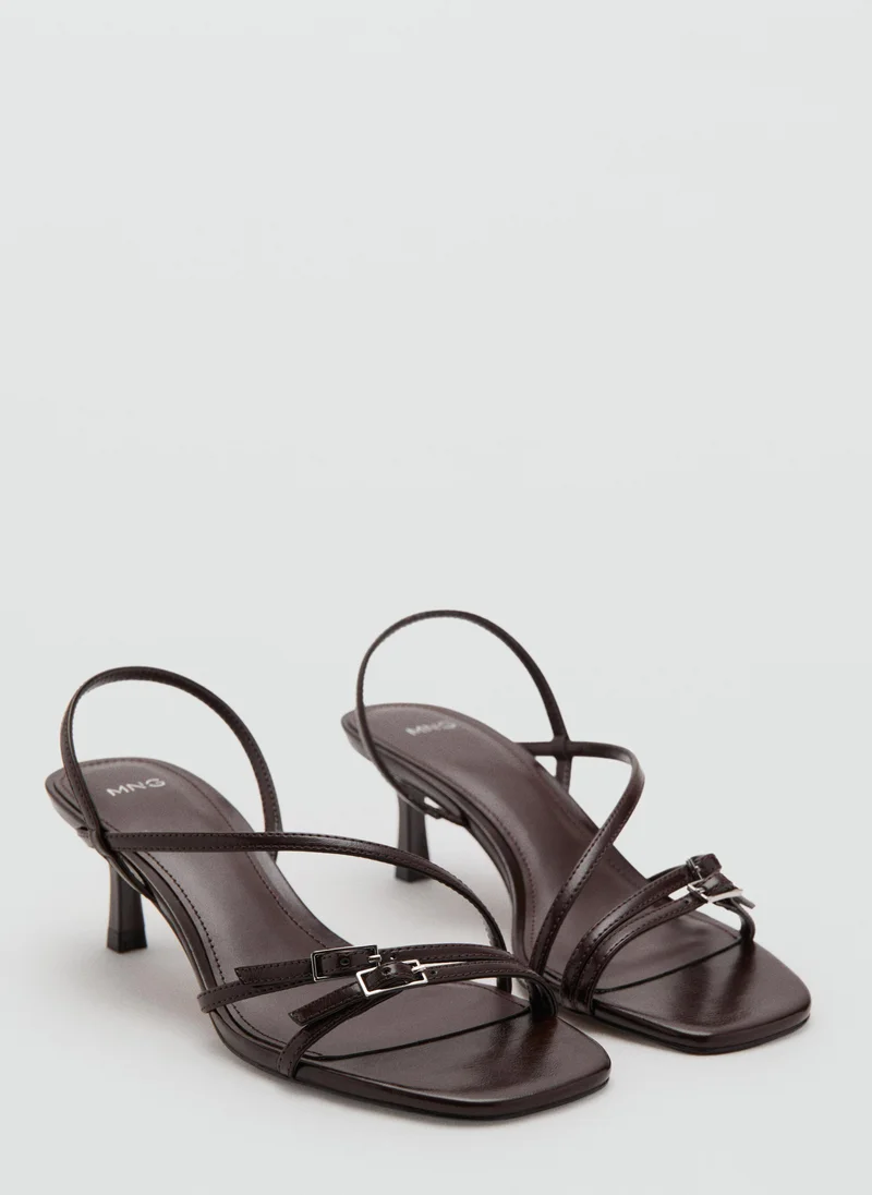 مانجو Kitten Heel Sandals With Straps