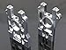 GTBRacing CNC Aluminum 15 RC Car LOSI 5ive T Left Right Centre Diff Differential Brace Mount 5T Upgrade Parts Silver - Image 2