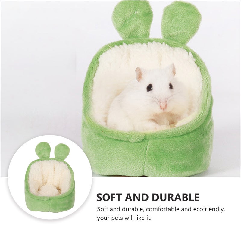 Lovely Plush Hamster Nest Comfortable Sleeping Bed Winter Warm Pet Nest - Image 5