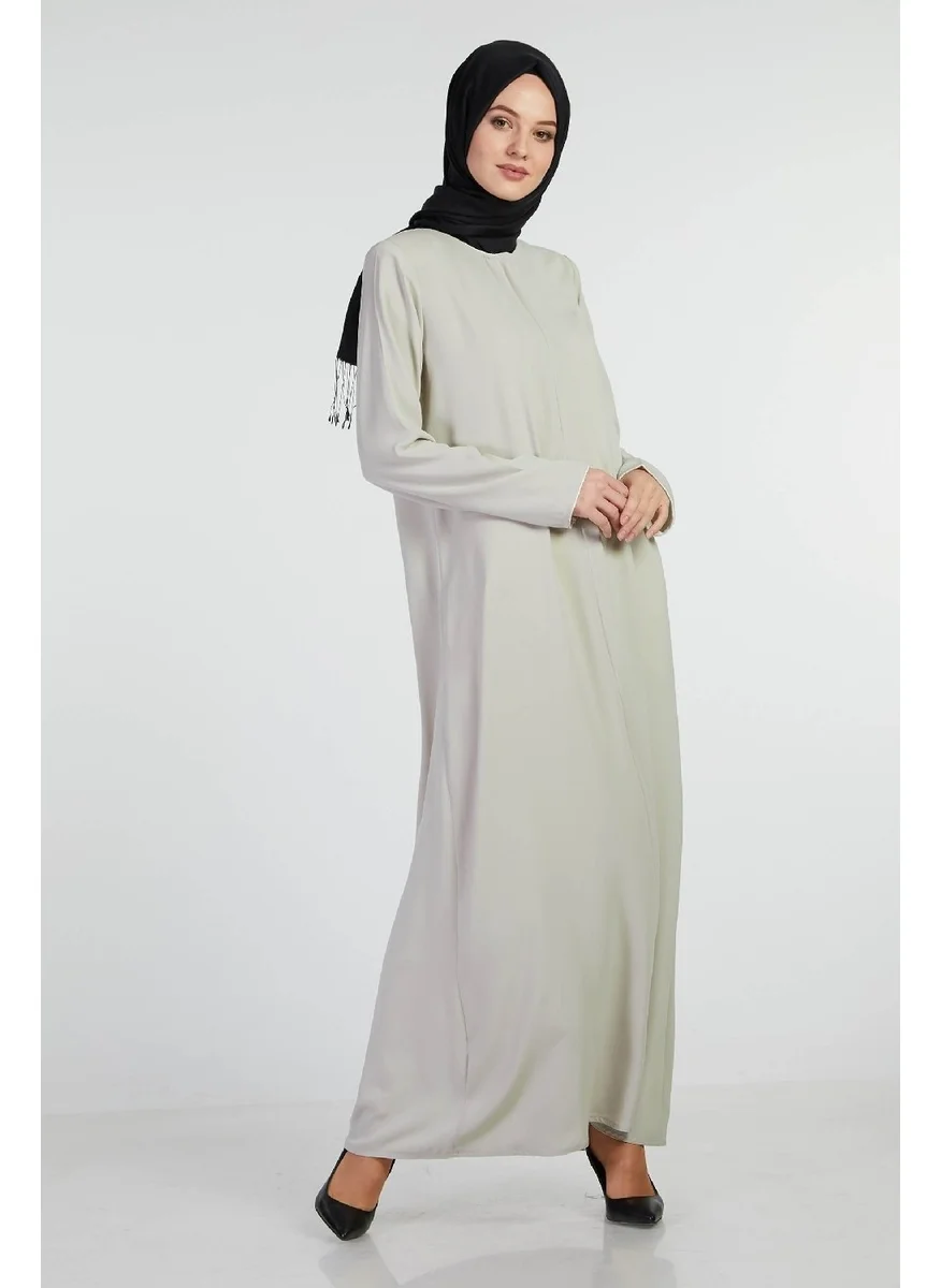 İhvan Ihvan Elit Fabric Gray Aveze Abaya