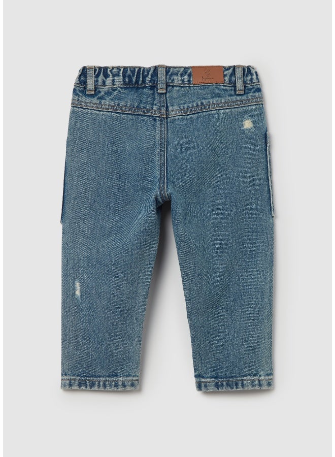 او في اس جينز قطني بخدوش - Image 2