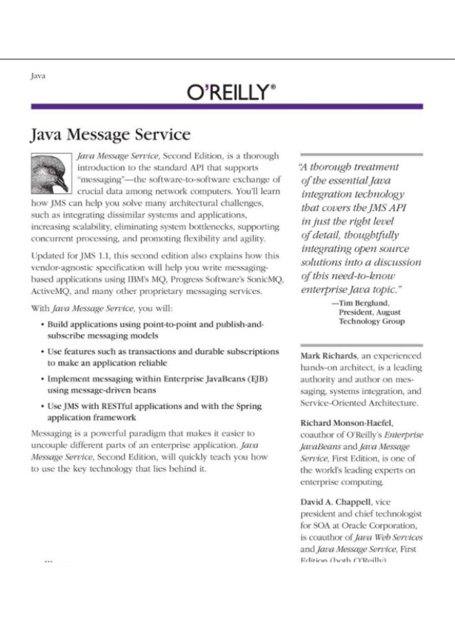 Java Message Service | A Comprehensive Guide to Creating Distributed Enterprise Applications - Image 2