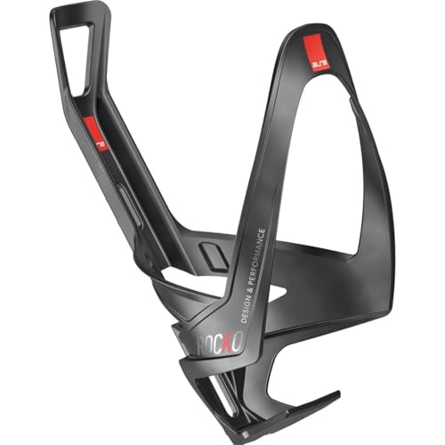 Elite Rocko Carbon Bottle Cage | Matte Red Graphic | Lightweight Cycling Water Bottle Holder - Image 5