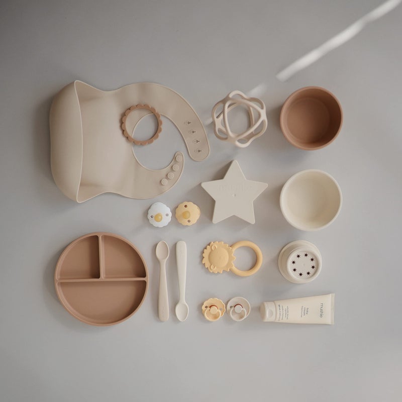 mushie Silicone Suction Bowl | BPA-Free Non-Slip Design (Ivory) - Image 5