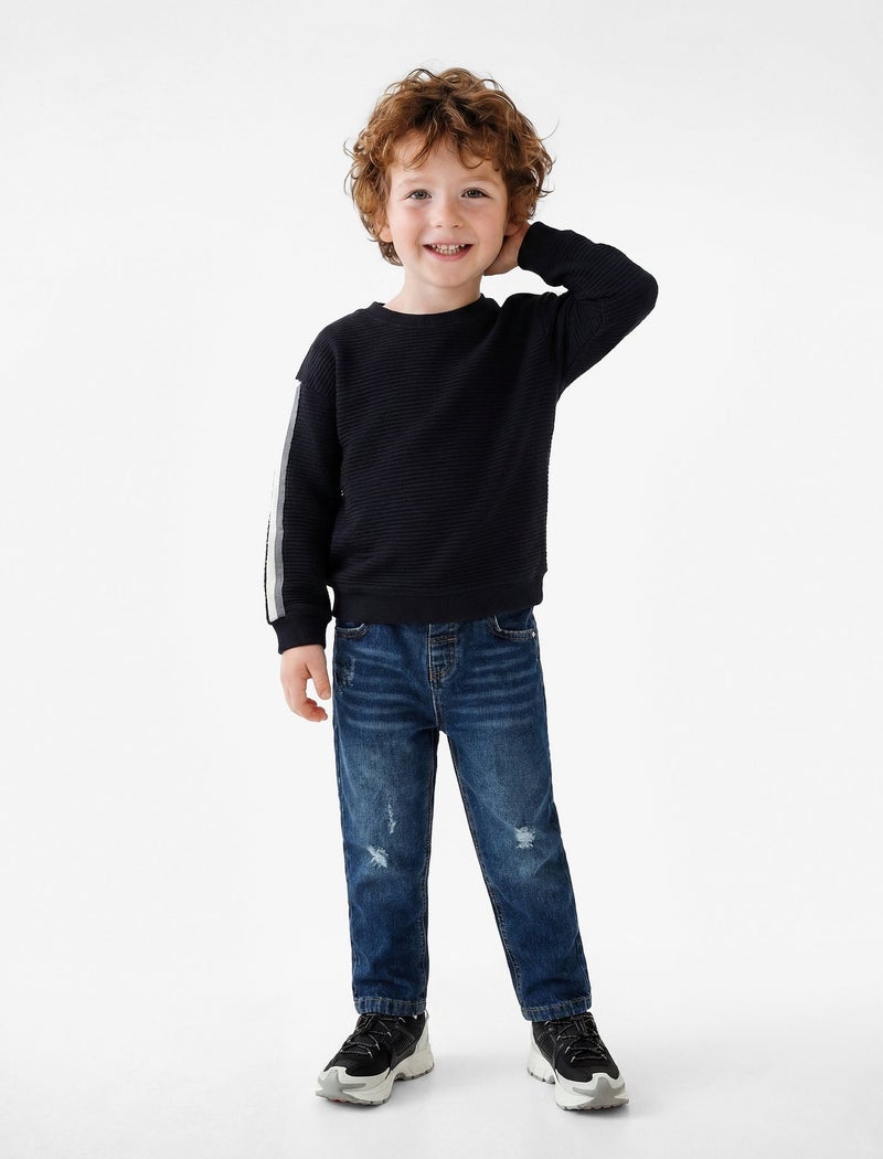 KOTON Cotton Oversize Sweatshirt - Image 3