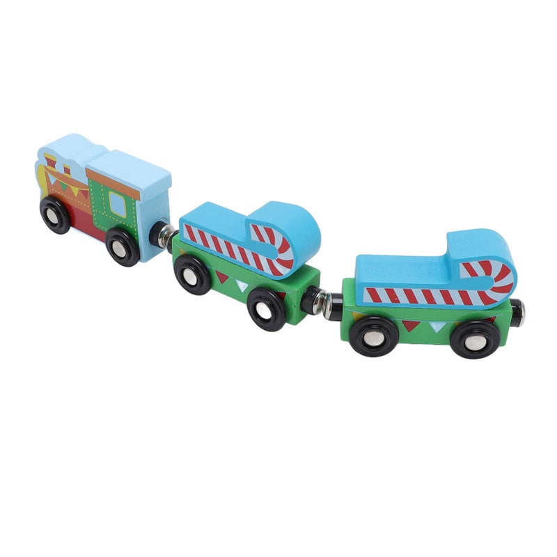3 Pcs Wooden Train Toy Compatible Train Series Kids Cognitive Development - Image 3
