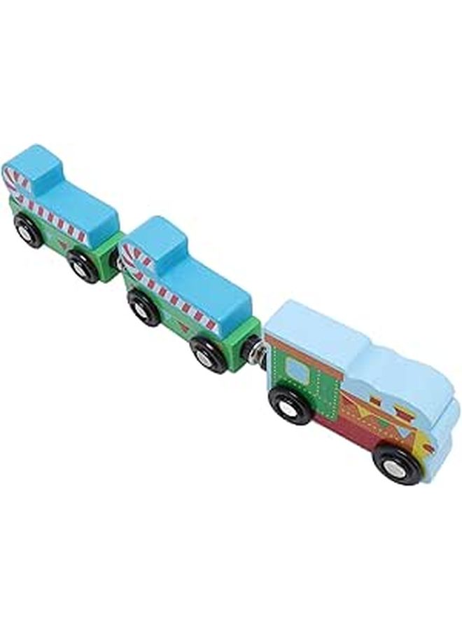 3 Pcs Wooden Train Toy Compatible Train Series Kids Cognitive Development - Image 1